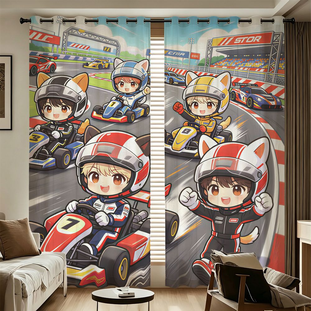 Decor Kart Lighting - Шторы с цифровым принтом «Картинг» (2