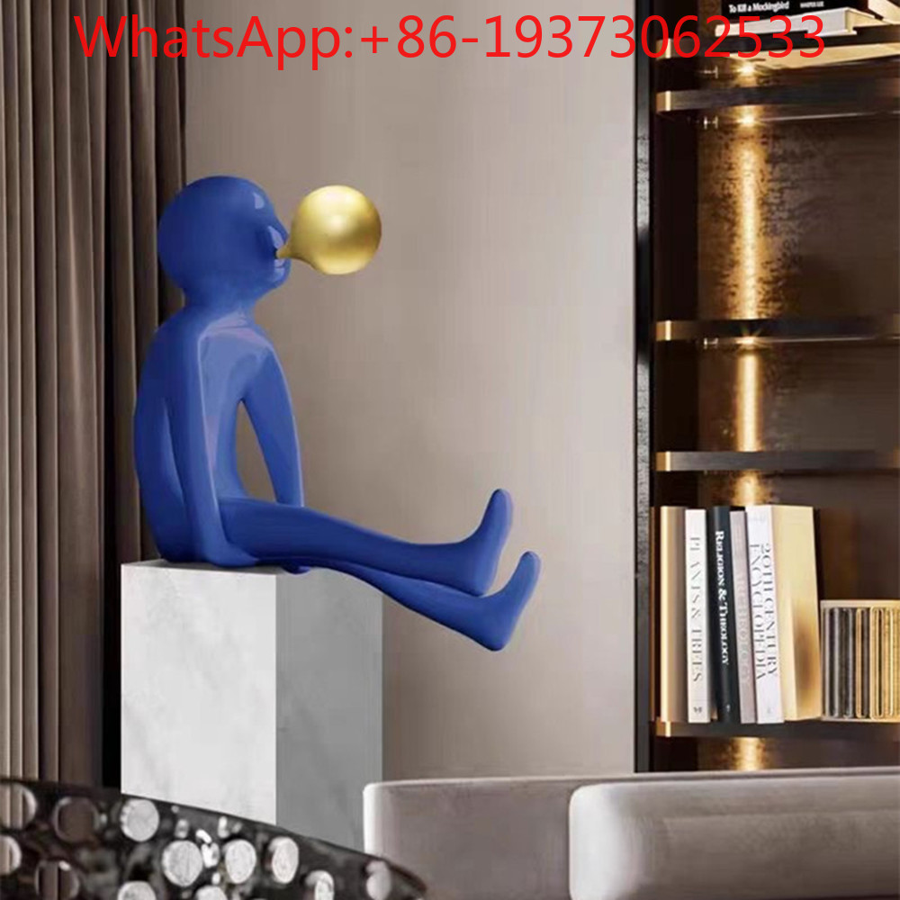 Lightings Decoration - Скульптура-фигура для входа, выдувающая пузыри, в