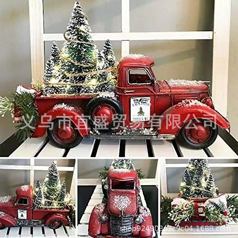 Decor Kart Lighting - Рождественский картинг гоночный автомобиль красная рождественская