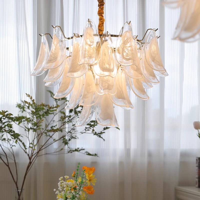 Decor Lighting Discount - Современная золотая регулируемая подвесная стеклянная люстра