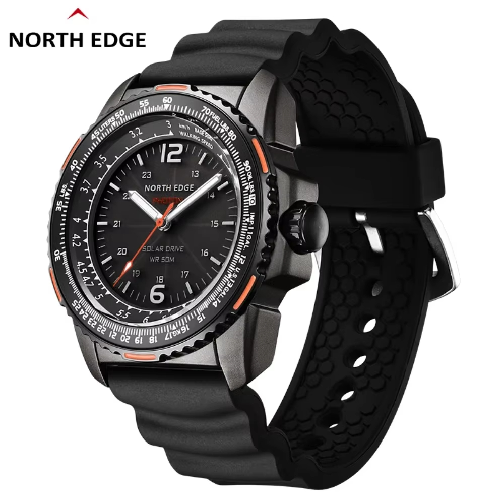 Lantern Paper Solar - Мужские цифровые военные часы NORTH EDGE