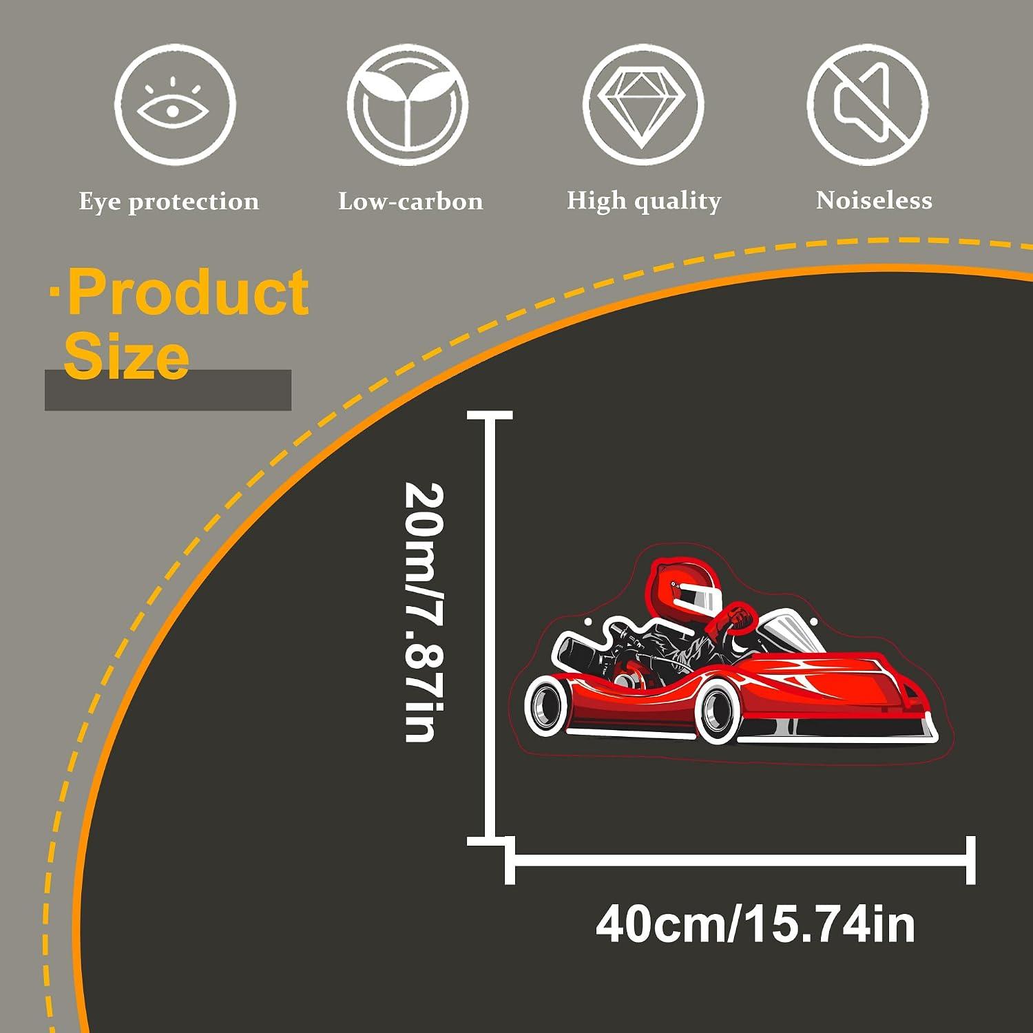 Неоновая вывеска Go Kart Racer – обзор и цена Decor Kart Lighting