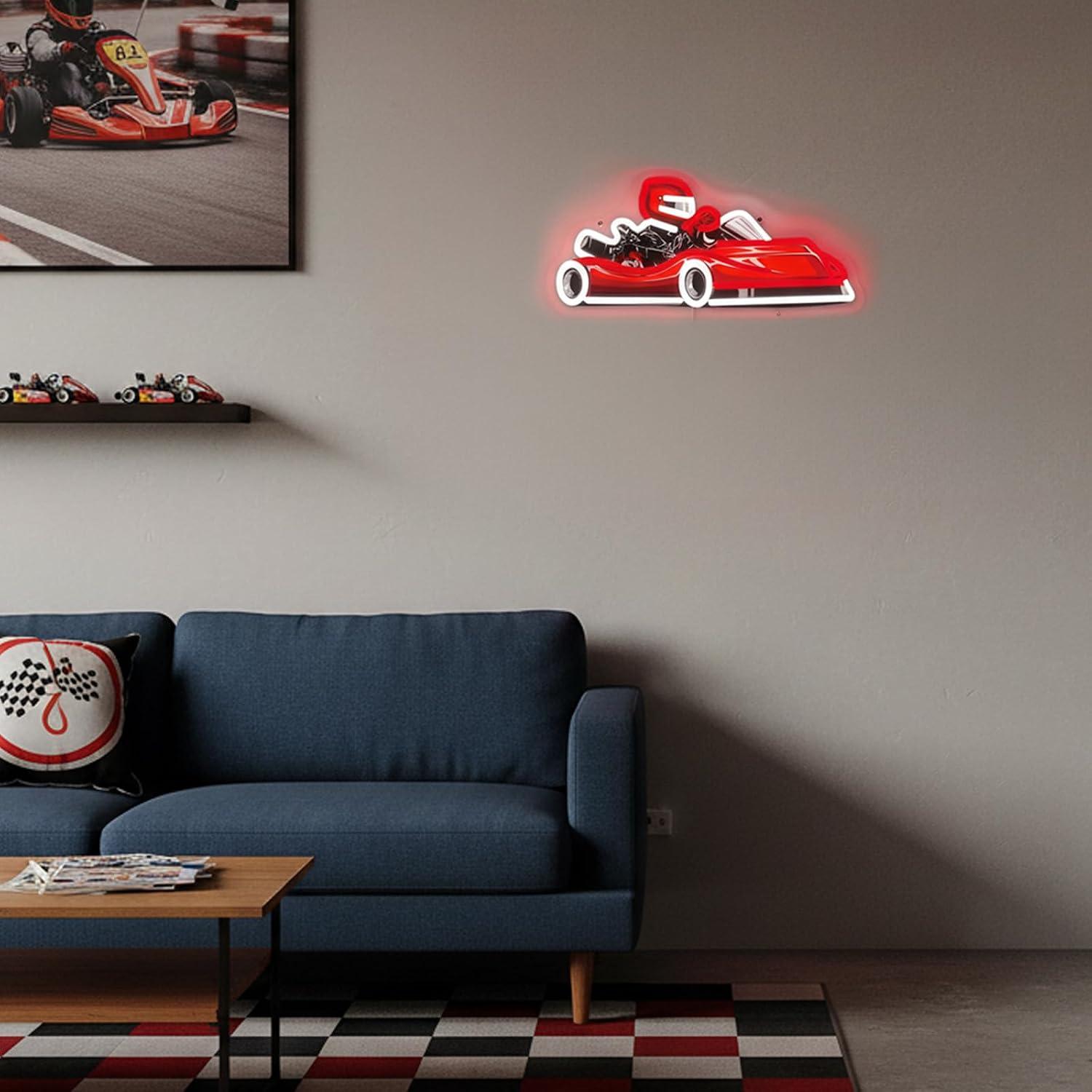 Неоновая вывеска Go Kart Racer – обзор и цена Decor Kart Lighting