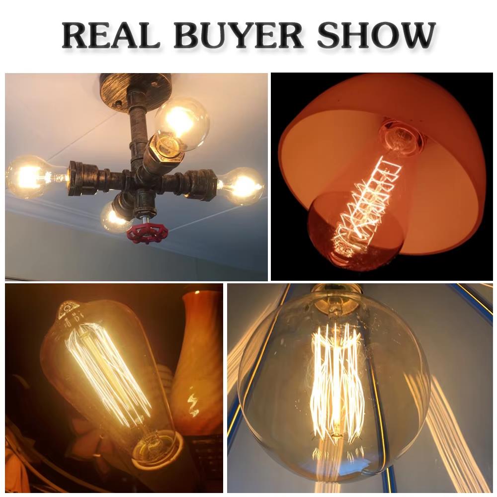 Ретро лампочка Эдисона E27 40  – обзор и цена Lighting Decoration Ideas